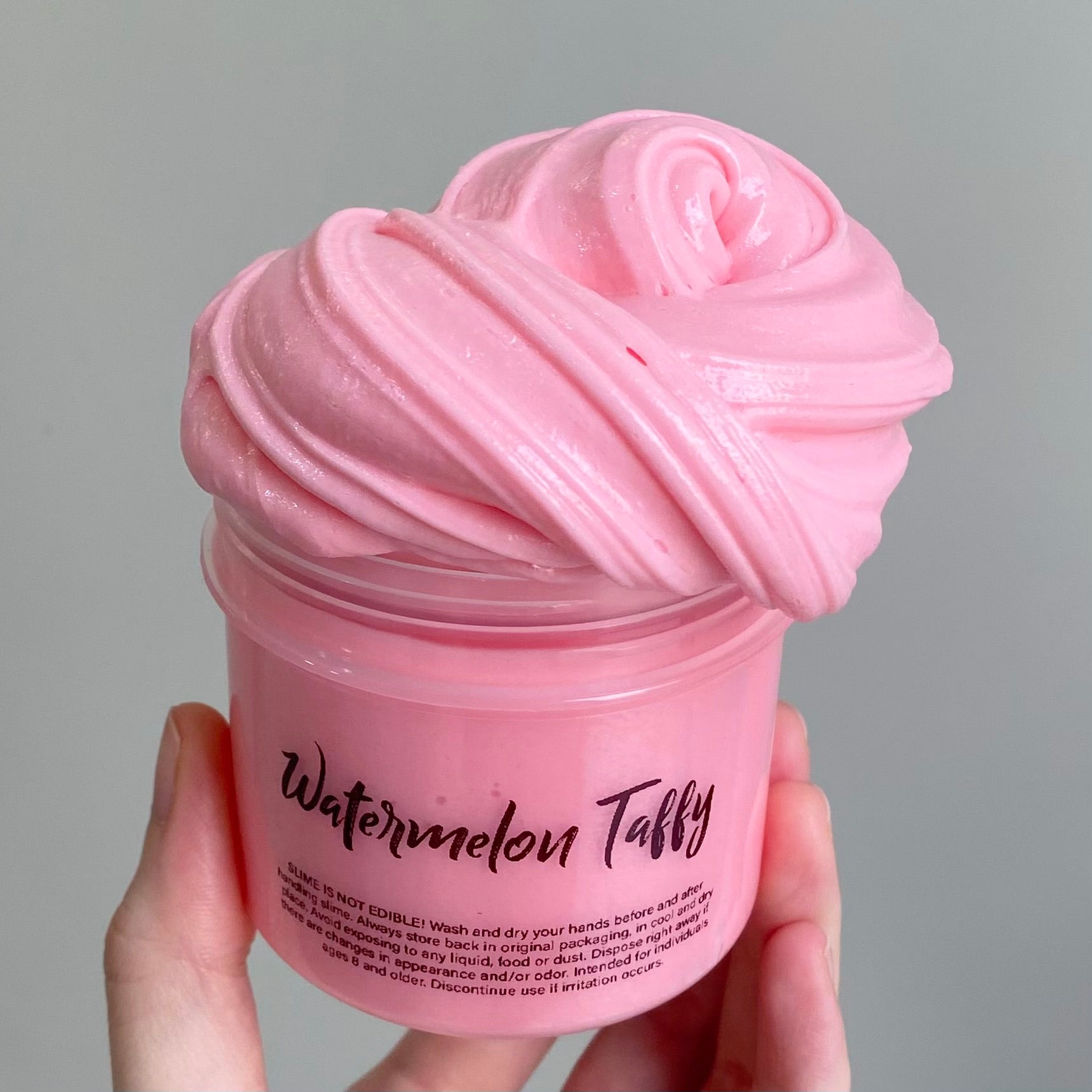 Watermelon Taffy Inflating Butter Slime