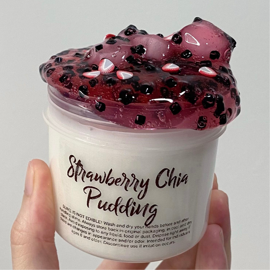 Strawberry Chia Pudding Slime