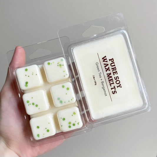 Phthalate-free Pure Soy Wax Melts (Green Tea + Bergamot)