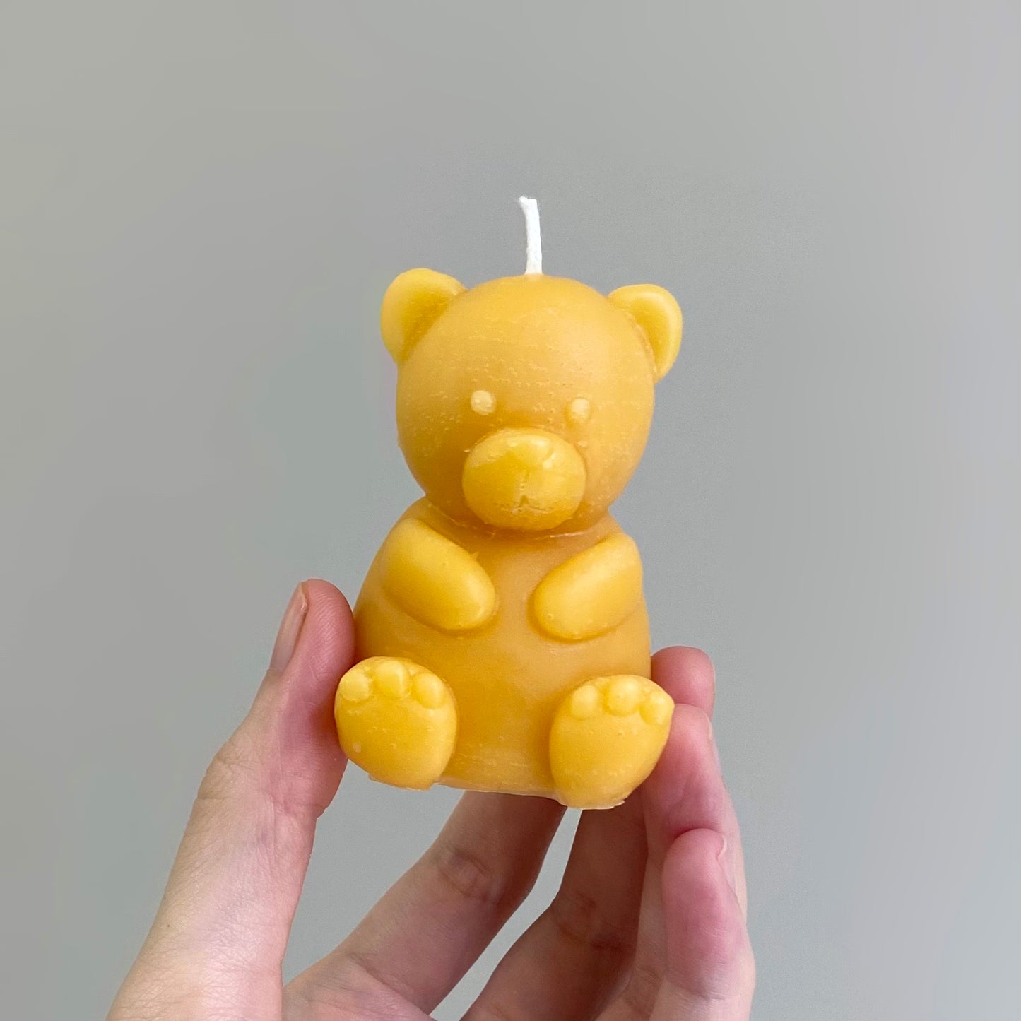 Mini Bear Pure Beeswax Candle - Unscented