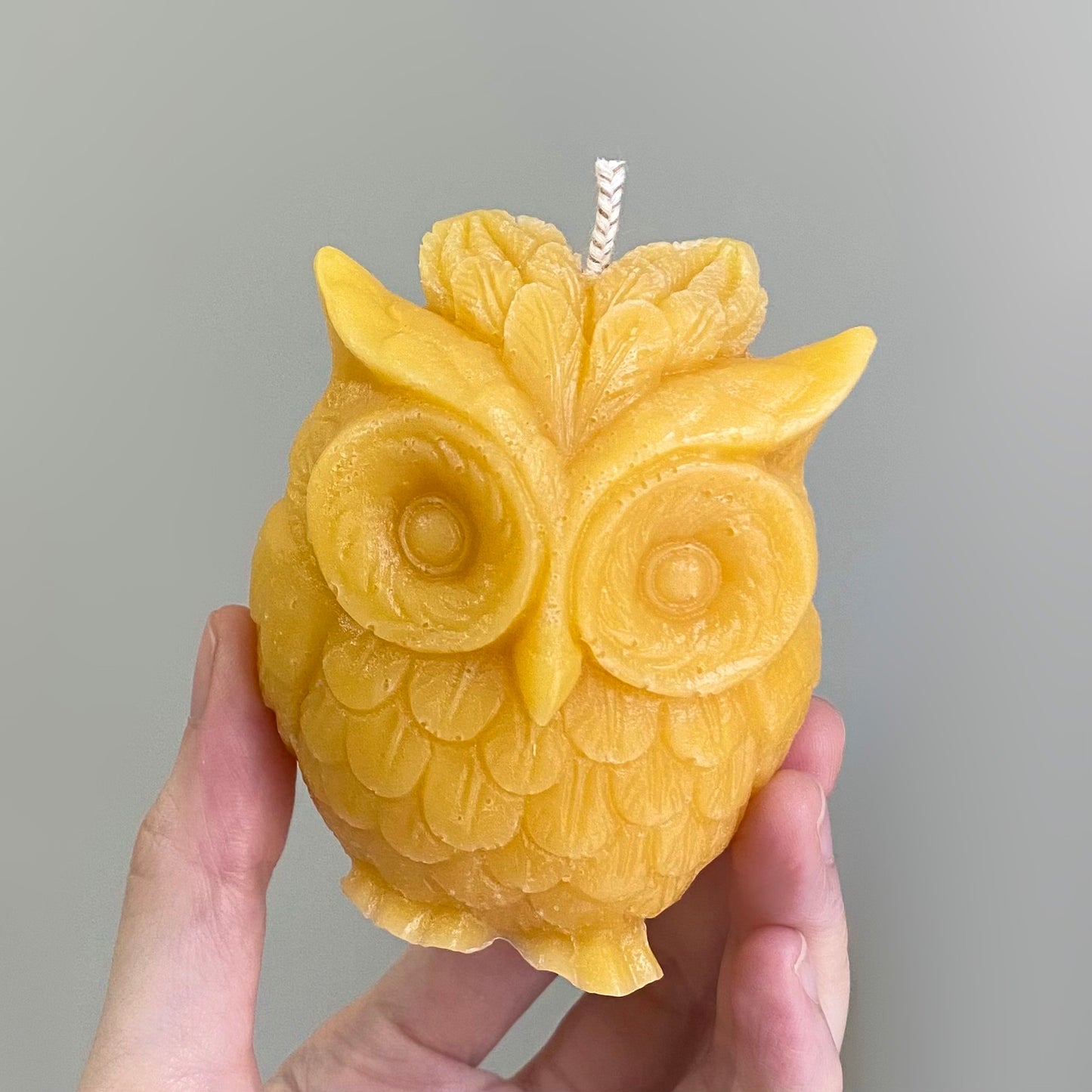 Owl Pure Beeswax Candle - Unscented