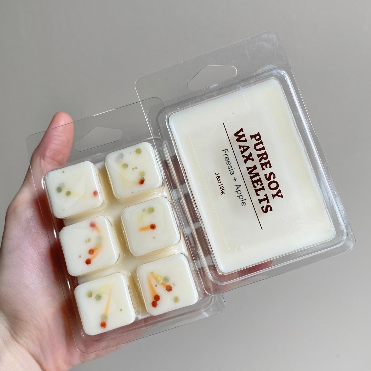 Phthalate-free Pure Soy Wax Melts (Freesia + Apple)