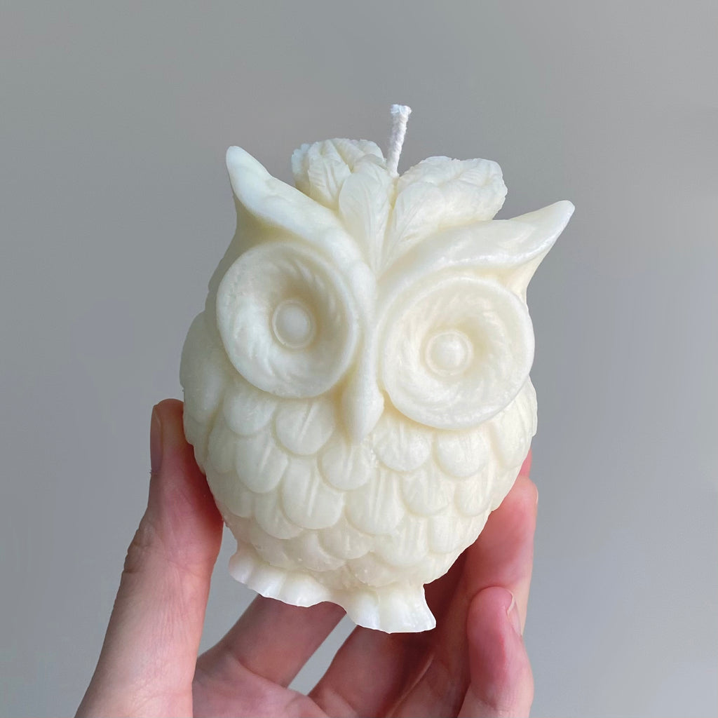 Owl Unscented Beesoy Candle - Home Decor | Giveaway | Gift Idea