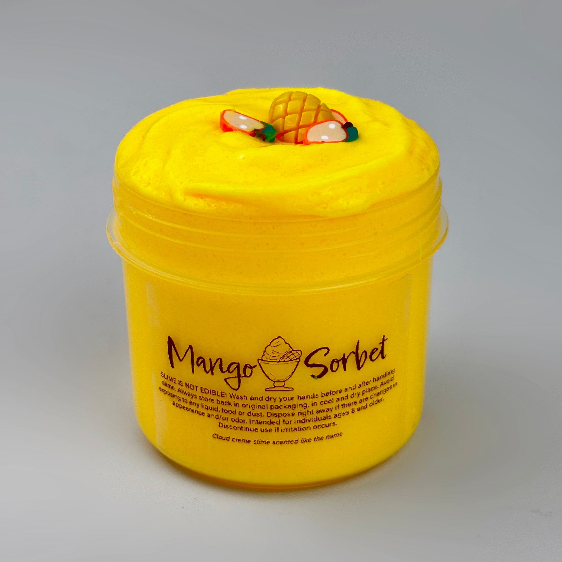 Mango Sorbet Inflating Cloud Creme Slime