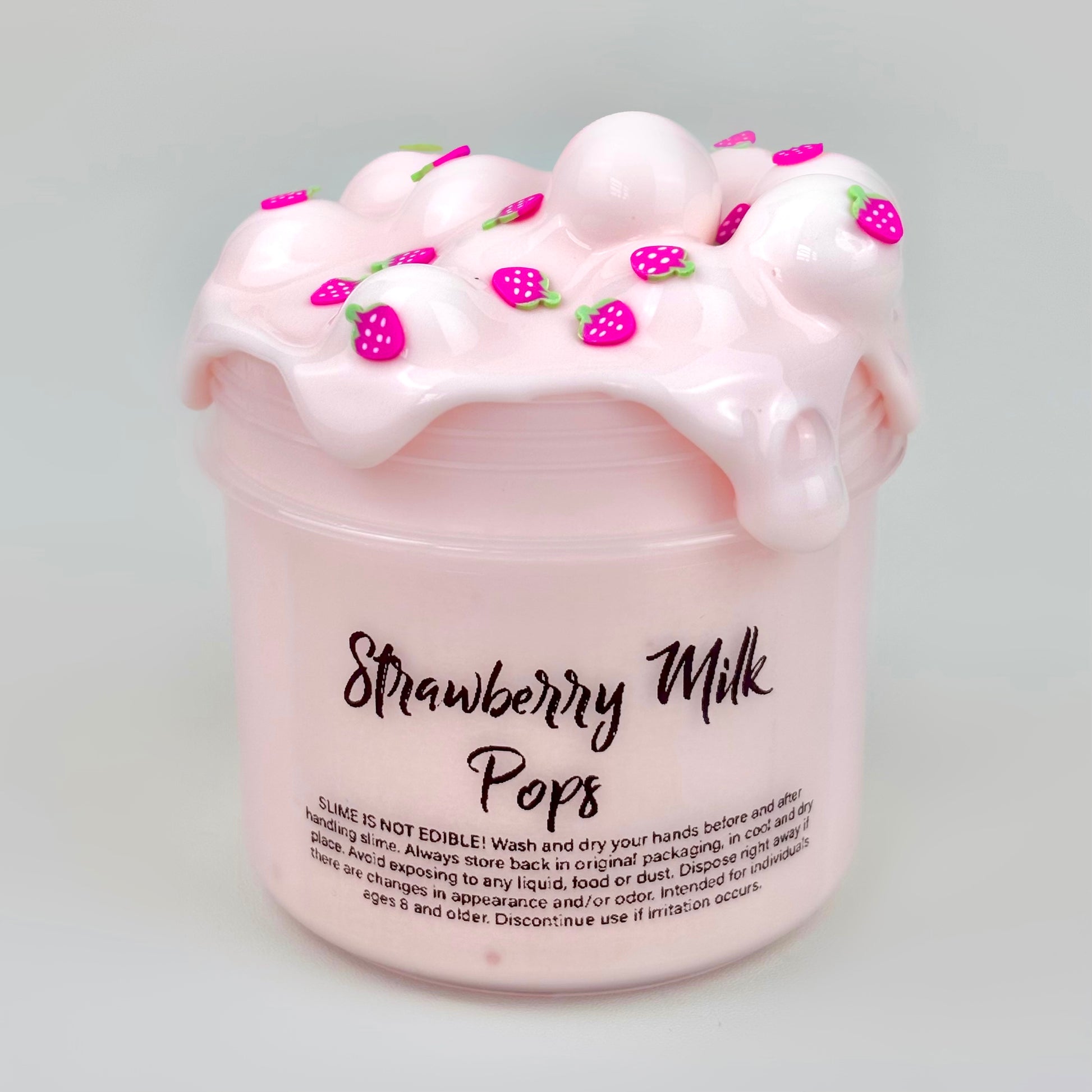 Strawberry Milk Pops Floam Slime